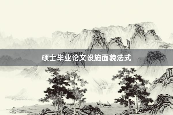 硕士毕业论文设施面貌法式